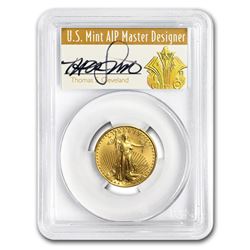 1996 1/4 oz Gold American Eagle MS-70 PCGS (Art Deco Label)