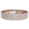 Image 3 : 22 ctw VS/SI Diamond Unisex 8 Inches Bracelet 18K Rose Gold