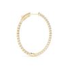 Image 3 : 1.55 ctw Diamond VS/SI 30 MM Hoop Earrings 14k Yellow Gold