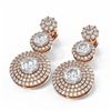 Image 3 : 4.77 ctw Diamond Earrings 18K Rose Gold