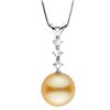 Image 2 : Golden South Sea Pearl and Diamond Constellation Pendant