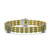 Image 1 : 29.33 ctw Tourmaline & Diamond Bracelet 14K Yellow Gold