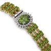 Image 3 : 29.33 ctw Tourmaline & Diamond Bracelet 14K Yellow Gold