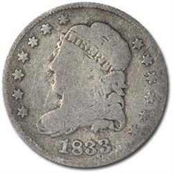 1833 Capped Bust Half Dime VG