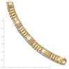 Image 2 : Men's 14k Two-tone Polished and Satin Bracelet - 8 in.