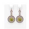 Image 1 : 3.93 ctw Fancy Yellow Diamond Earrings 18K Rose Gold