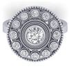 0.91 ctw Certified VS/SI Diamond Art Deco Ring 14k White Gold