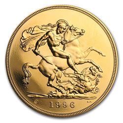 Great Britain Gold £5 BU/Proof