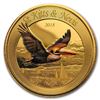 Image 1 : 2018 St. Kitts and Nevis 1 oz Gold Pelican (Colorized)