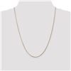 Image 2 : 14k Goldy 1.3 mm Curb Pendant Chain Necklace - 24 in.