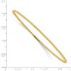 Image 2 : 14k Yellow Gold Beaded Slip On Bangle