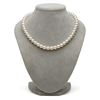 Image 2 : White Hanadama Japanese Akoya Pearl Jewelry Set, 8.5-9.0mm