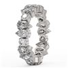 Image 3 : 4.55 ctw Pear Cut Diamond Eternity Ring 18K White Gold