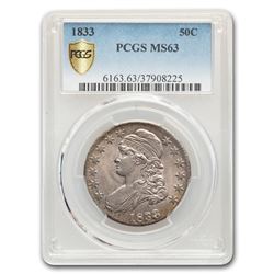 1833 Capped Bust Half Dollar MS-63 PCGS