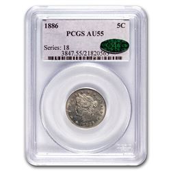 1886 Liberty Nickel AU-55 PCGS