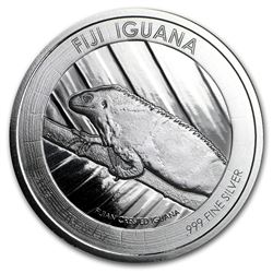 2016 Fiji $1 Silver Iguana BU