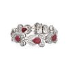 Image 3 : 32.35 ctw Ruby & Diamond Bracelet 18K White Gold