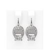 Image 1 : 2.78 ctw Princess Diamond Earrings 18K White Gold