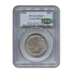 1936 Long Island Tercentenary Half Dollar MS-65 PCGS (CAC)