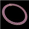 Image 2 : 53.09 ctw Amethyst & Diamond Necklace 10K Rose Gold