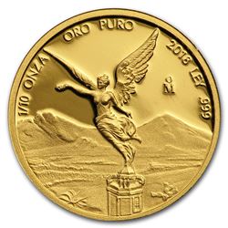 2018 Mexico 1/10 oz Proof Gold Libertad