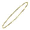 Image 2 : 10kt Yellow Gold Mens Round Diamond Cuban Link Chain Necklace 13-1/5 Cttw