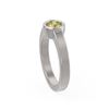 Image 2 : 0.50 ctw Fancy Yellow Diamond Ring 18K White Gold