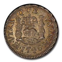 1746 Mo-M Mexico 1/2 Real Philip V MS-64 PCGS