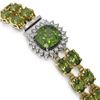 Image 2 : 17.35 ctw Tourmaline & Diamond Bracelet 14K Yellow Gold