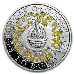 2018 Austria Proof Silver ‚¬10 Guardian Angels (Uriel)