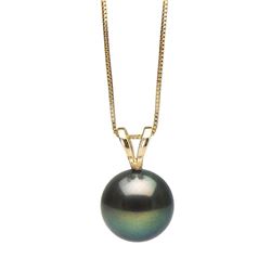 Black Freshwater Classic Pearl Pendant, 7.0-10.0mm