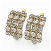 Image 1 : 6.3 ctw Oval Diamond Designer Earrings 18K Yellow Gold
