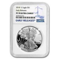 2018-S Proof Silver American Eagle PF-70 NGC (Early Releases)