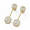 Image 1 : 2 ctw Diamond Designer Earrings 18K Yellow Gold