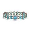 Image 2 : 33.49 ctw Swiss Topaz & Diamond Bracelet 14K Rose Gold