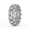 Image 3 : 7.42 ctw Princess & Marquise Diamond Eternity Band 18K White Gold