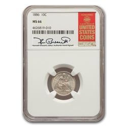1886 Liberty Seated Dime MS-66 NGC