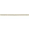 Image 2 : 14k Gold 1.75 mm Diamond Cut Rope w/Lobster Clasp Chain - 24 in.