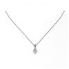 Image 2 : 0.6 ctw Heart Diamond Designer Necklace 18K White Gold