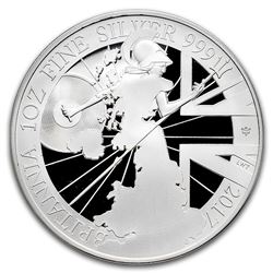 2017 Great Britain 1 oz Proof Silver Britannia