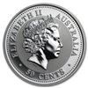Image 2 : 1999 Australia 1/2 oz Silver Year of the Rabbit BU (Series I)
