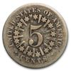 Image 2 : 1866 Shield Nickel w/Rays Good