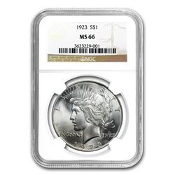 1922-1935 Peace Dollars MS-66 NGC