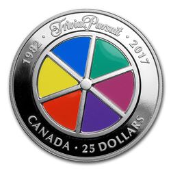 2017 Canada 1 oz Proof Silver $25 Trivial Pursuit