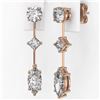 Image 3 : 1.85 ctw Marquise Cut Diamond Designer Earrings 18K Rose Gold