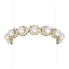 Image 1 : 4.45 ctw Diamond & Pearl Bracelet 18K Yellow Gold