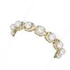 Image 2 : 4.45 ctw Diamond & Pearl Bracelet 18K Yellow Gold