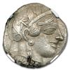 Image 1 : Attica Athens Silver Tetradrachm Owl (440-404 BC) CH AU NGC