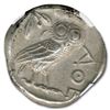 Image 2 : Attica Athens Silver Tetradrachm Owl (440-404 BC) CH AU NGC