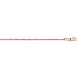 14k Rose Gold 1.25 mm Solid Polished Spiga Chain - 20 in.